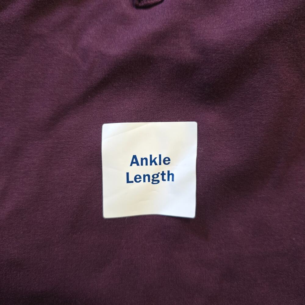 Old Navy Pants Women Size 10 Purple Stripe Straight Pixie Stretch Career Capsule - Picture 4 of 12
